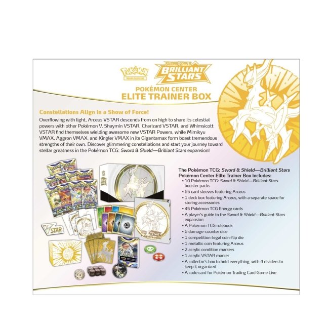 Brilliant Stars Pokemon Center Elite Trainer Box
