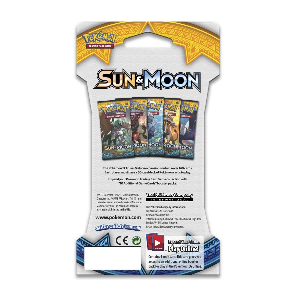Sun & Moon Base Set Sleeved Booster Pack