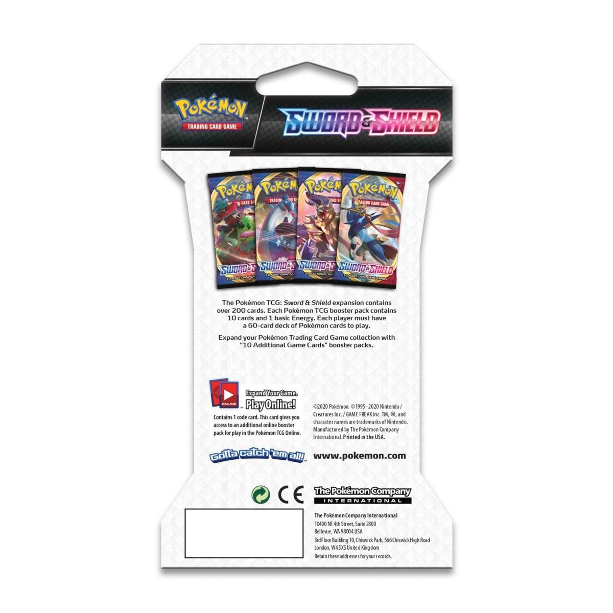 Sword & Shield Base Set Sleeved Booster Pack