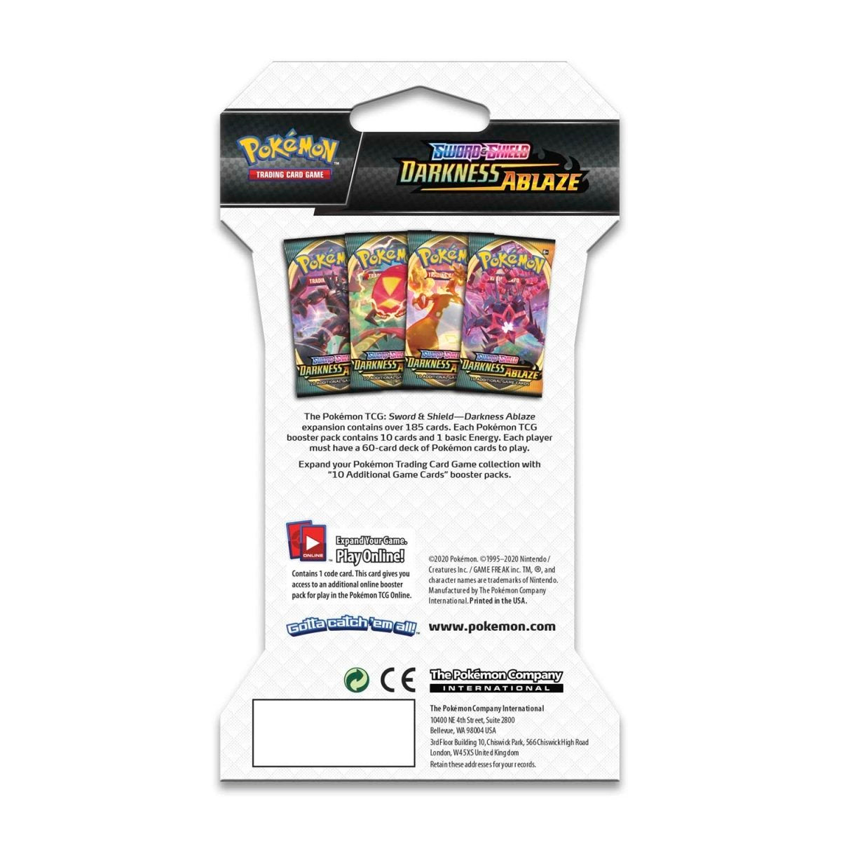 Darkness Ablaze Sleeved Booster Pack