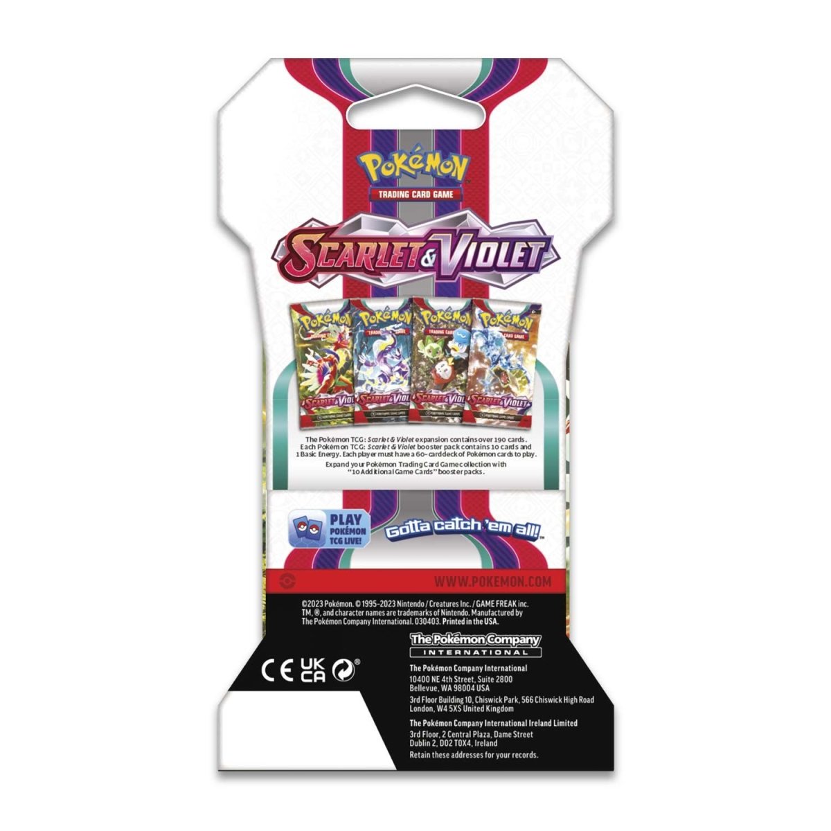 Scarlet & Violet Base Set Sleeved Booster Pack