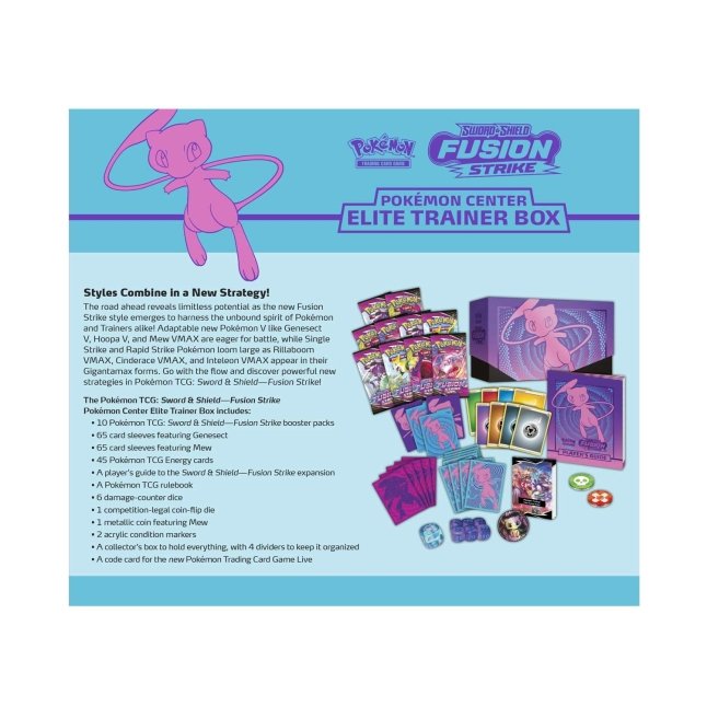 Fusion Strike Pokemon Center Elite Trainer Box