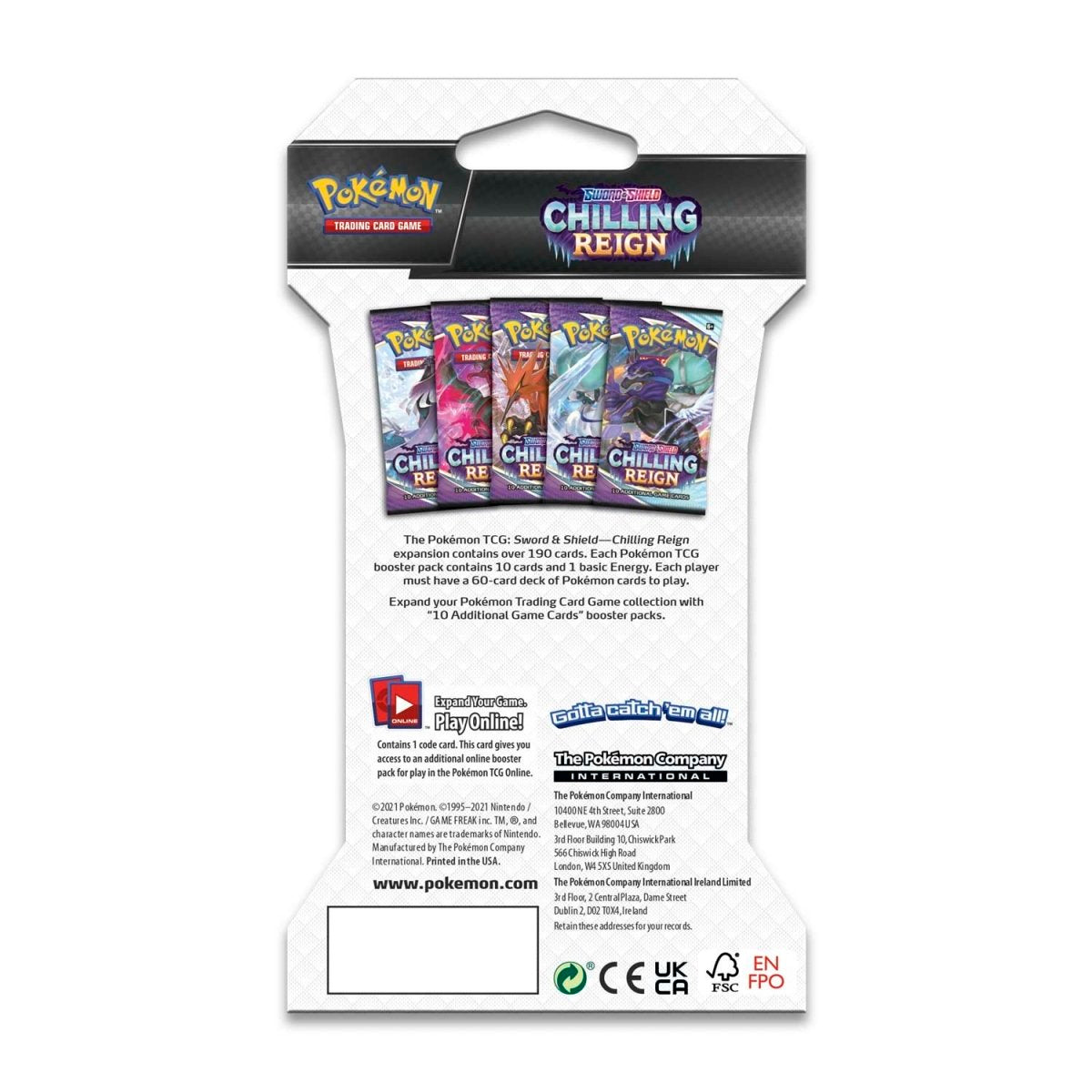 Chilling Reign Sleeved Booster Pack
