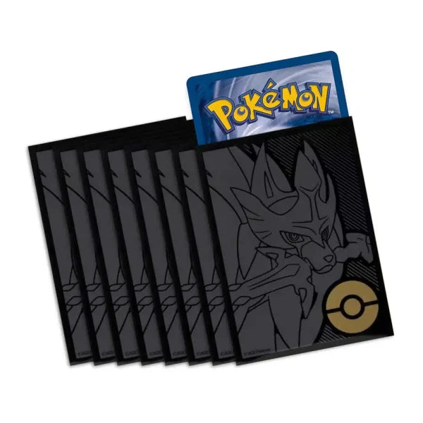 pokemon card sleeves amazon Pokemon Sword & Shield Zacian Card Sleeves (65-count) – Moxie Card Shop