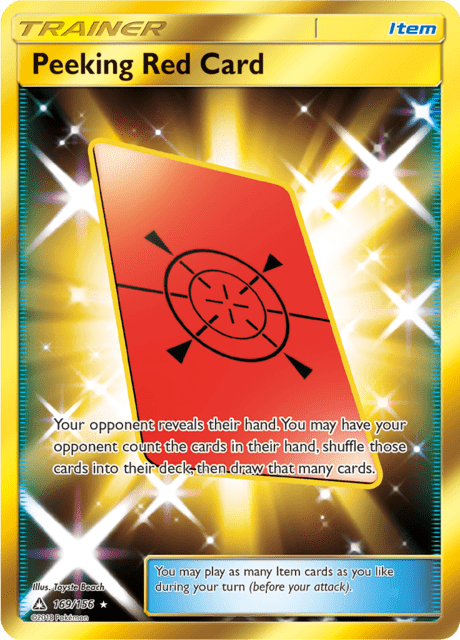 Peeking Red Card