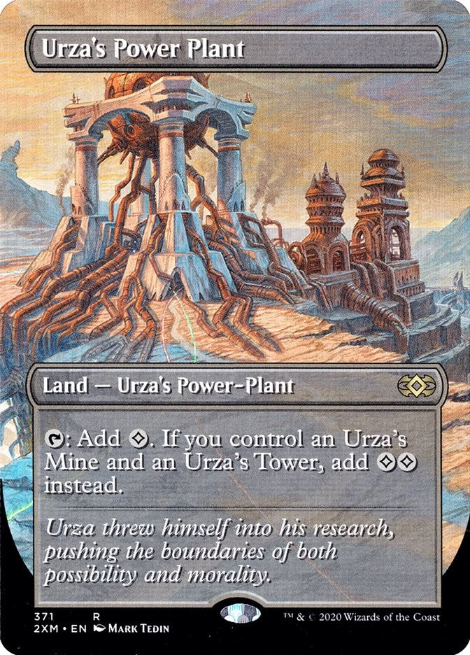 Urza's Power Plant (Foil Full Art) [Double Masters] - Mark Tedin Signature - Magic: The Gathering