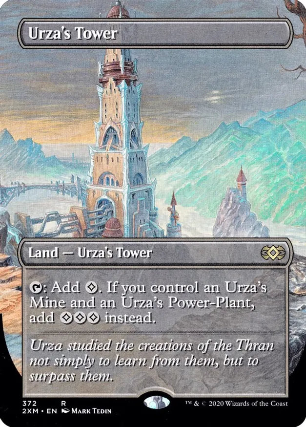 Urza's Tower (Foil Full Art) [Double Masters] - Mark Tedin Signature - Magic: The Gathering