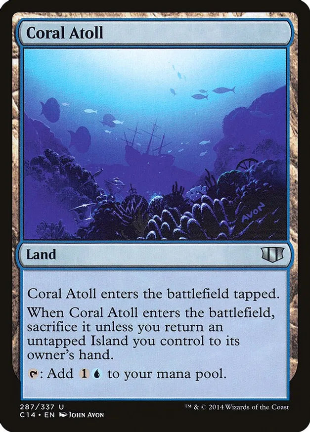 Coral Atoll [C14] - John Avon Signature - Magic: The Gathering