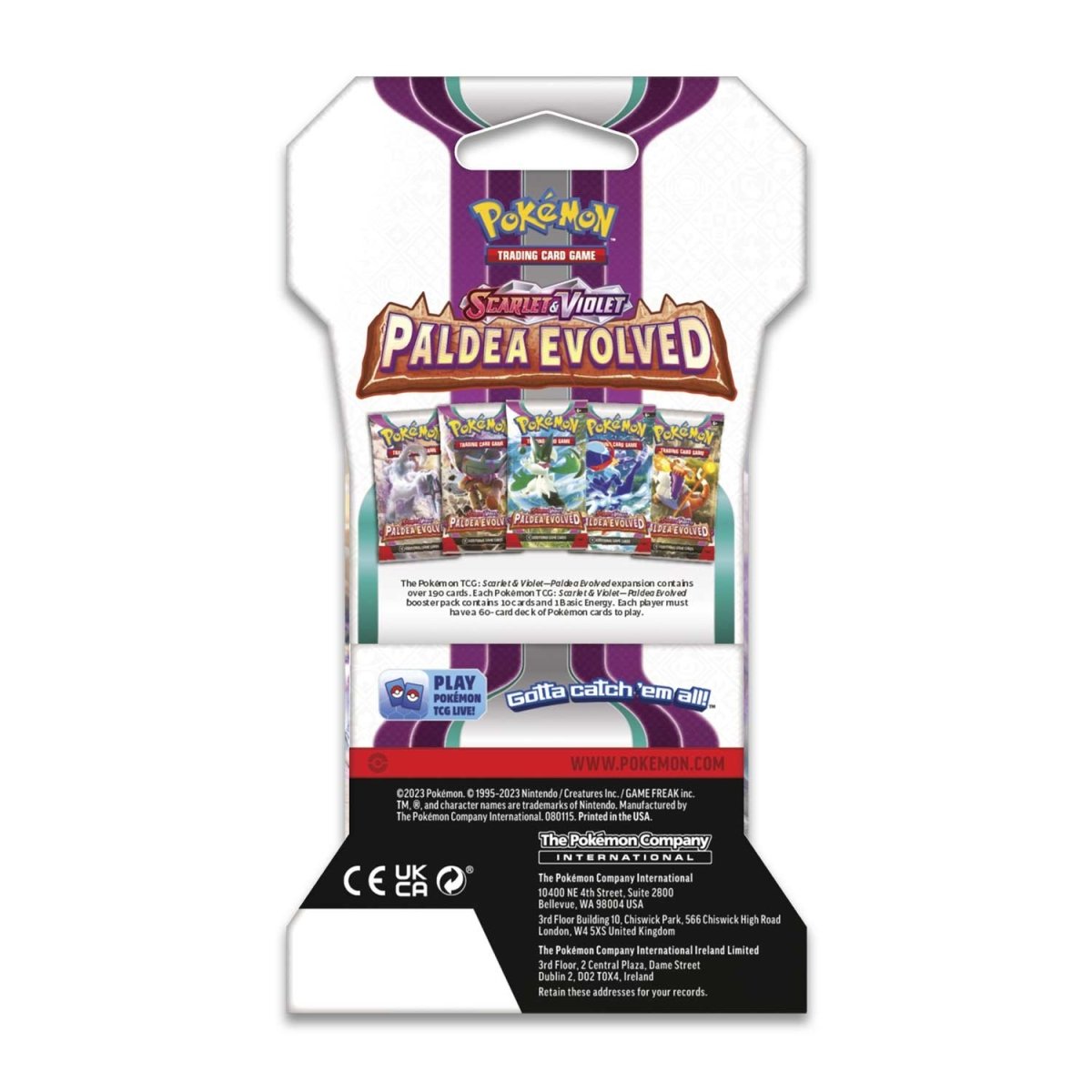 Paldea Evolved Sleeved Booster Pack