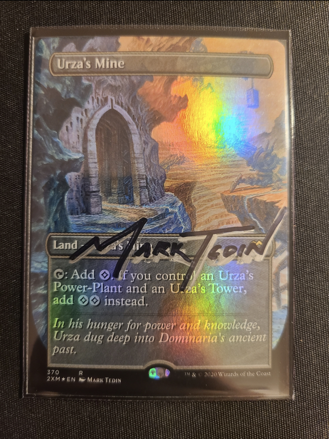 Urza's Mine (Foil Full Art) [Double Masters] - Mark Tedin Signature - Magic: The Gathering