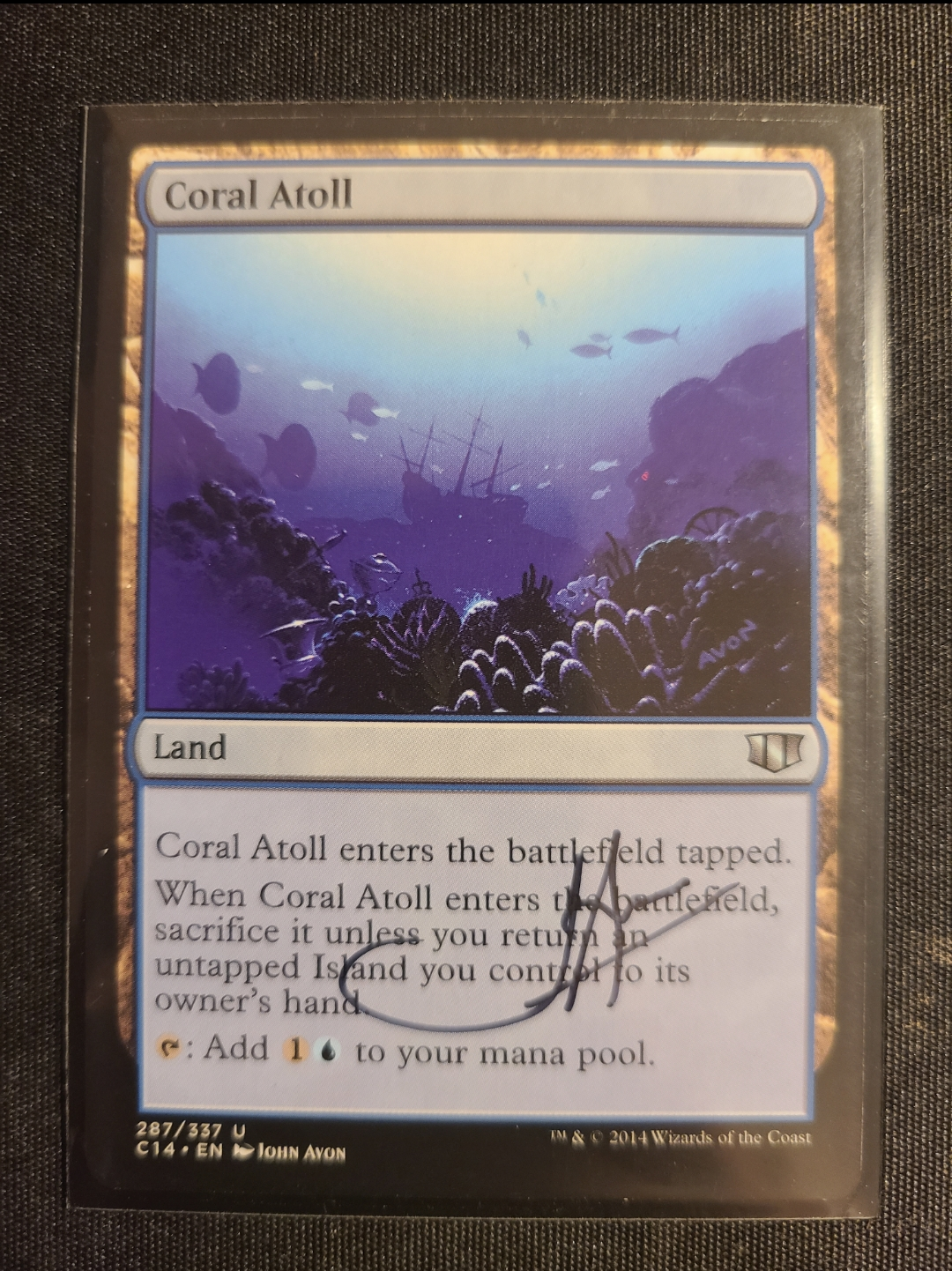 Coral Atoll [C14] - John Avon Signature - Magic: The Gathering