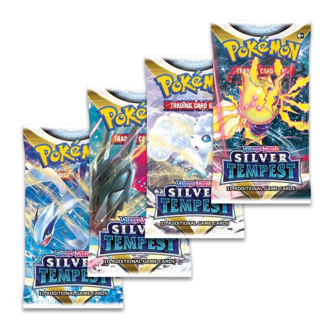 Silver Tempest Sleeved Booster Pack