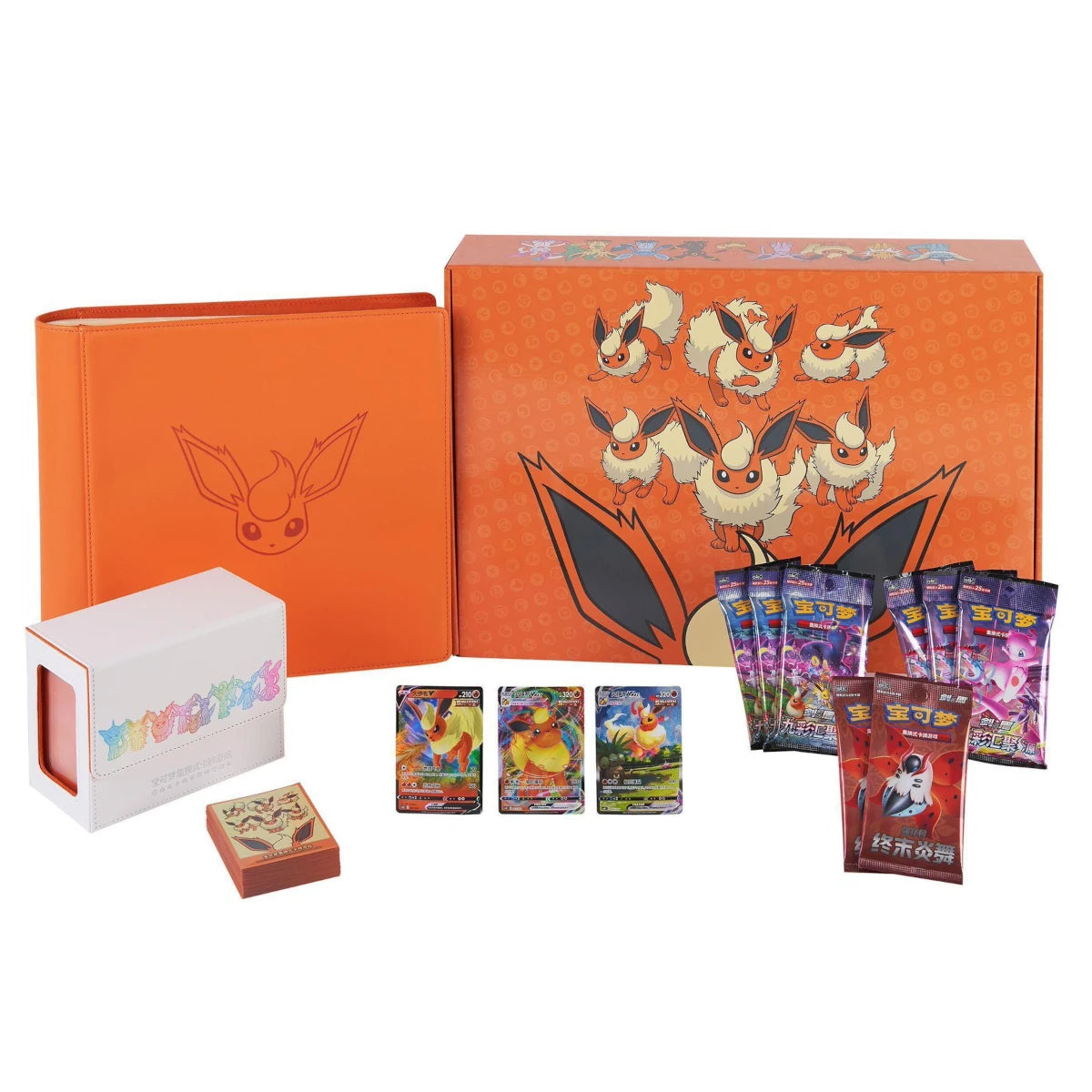 Eevee Advanced Gift Box Full Bundle: Vaporeon, Flareon, & Jolteon