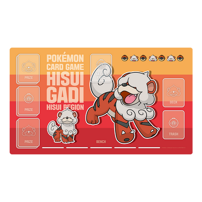 Pokemon Hisuian Growlithe Playmat