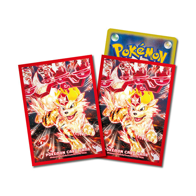 Pokemon "Tera Fire Arcanine" Premium Gloss Card Sleeves (64 count)