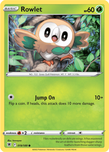 Rowlet Lost Origin Pokemon Card – Moxie Card Shop