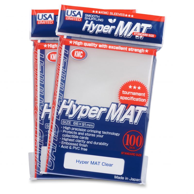 KMC Hyper Mat Card Sleeves (USA 100 pack)