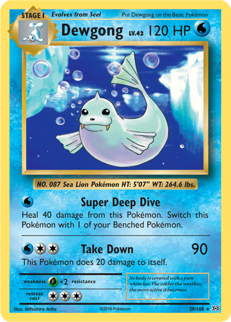 Dewgong XY Evolutions Pokemon Card – Moxie Card Shop