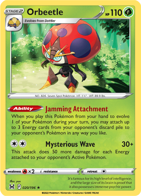 Orbeetle Lost Origin Pokemon Card – Moxie Card Shop