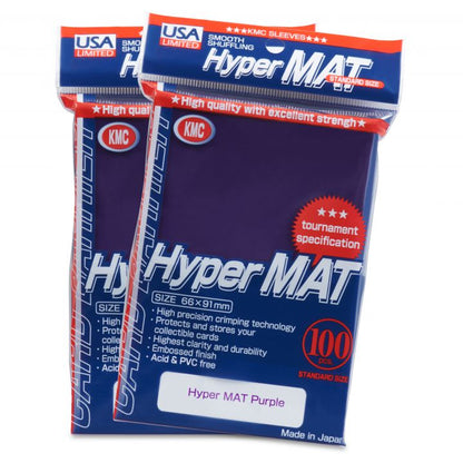 KMC Hyper Mat Card Sleeves (USA 100 pack)