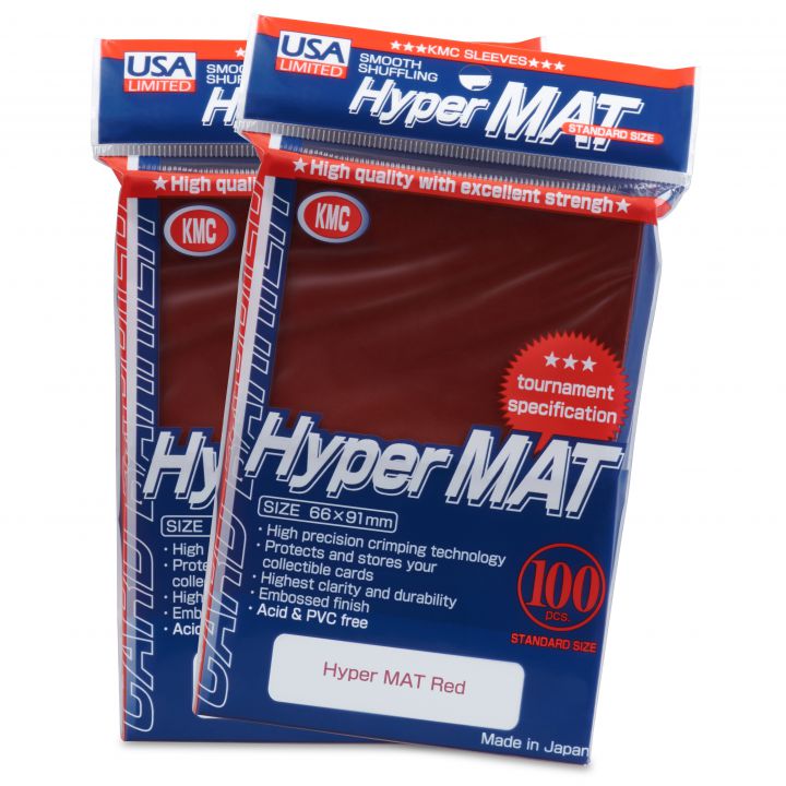 KMC Hyper Mat Card Sleeves (USA 100 pack)